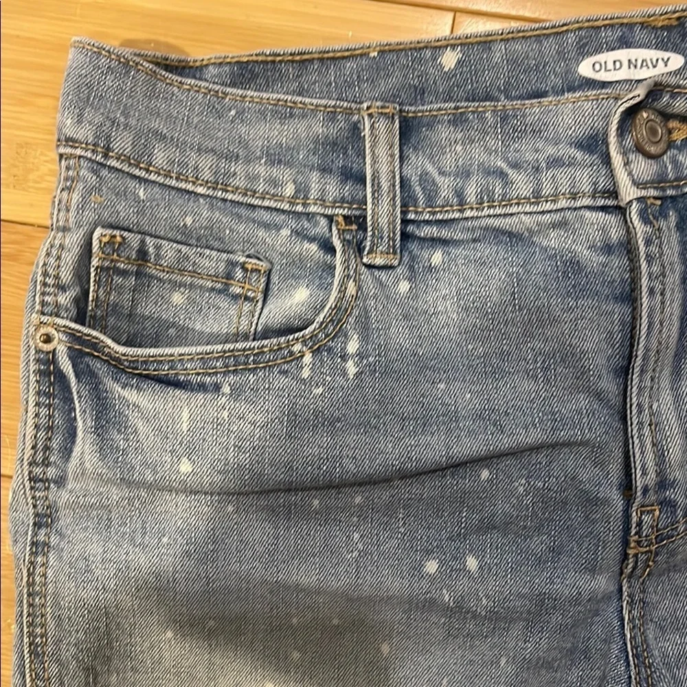 Old Navy Boyfriend Paint Splatter Shorts